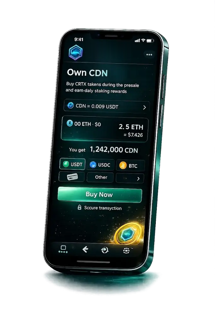 Veraxum staking app screen